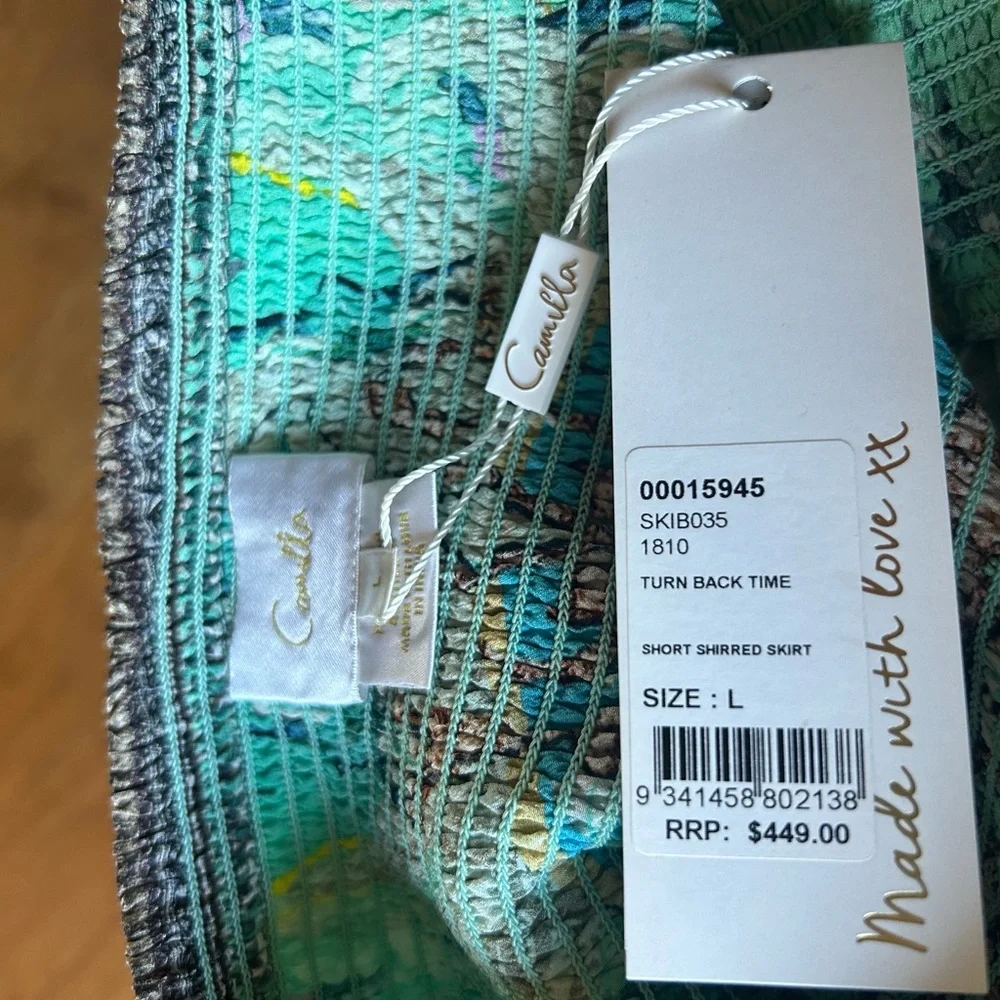 Camilla Turquoise and Teal Skirt - Picture 4 of 5